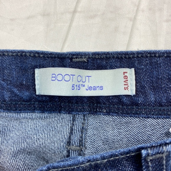 Levi’s Dark Wash Mid Rise Stretch Boot Cut 515 Jeans Size 4 T - Picture 8 of 10